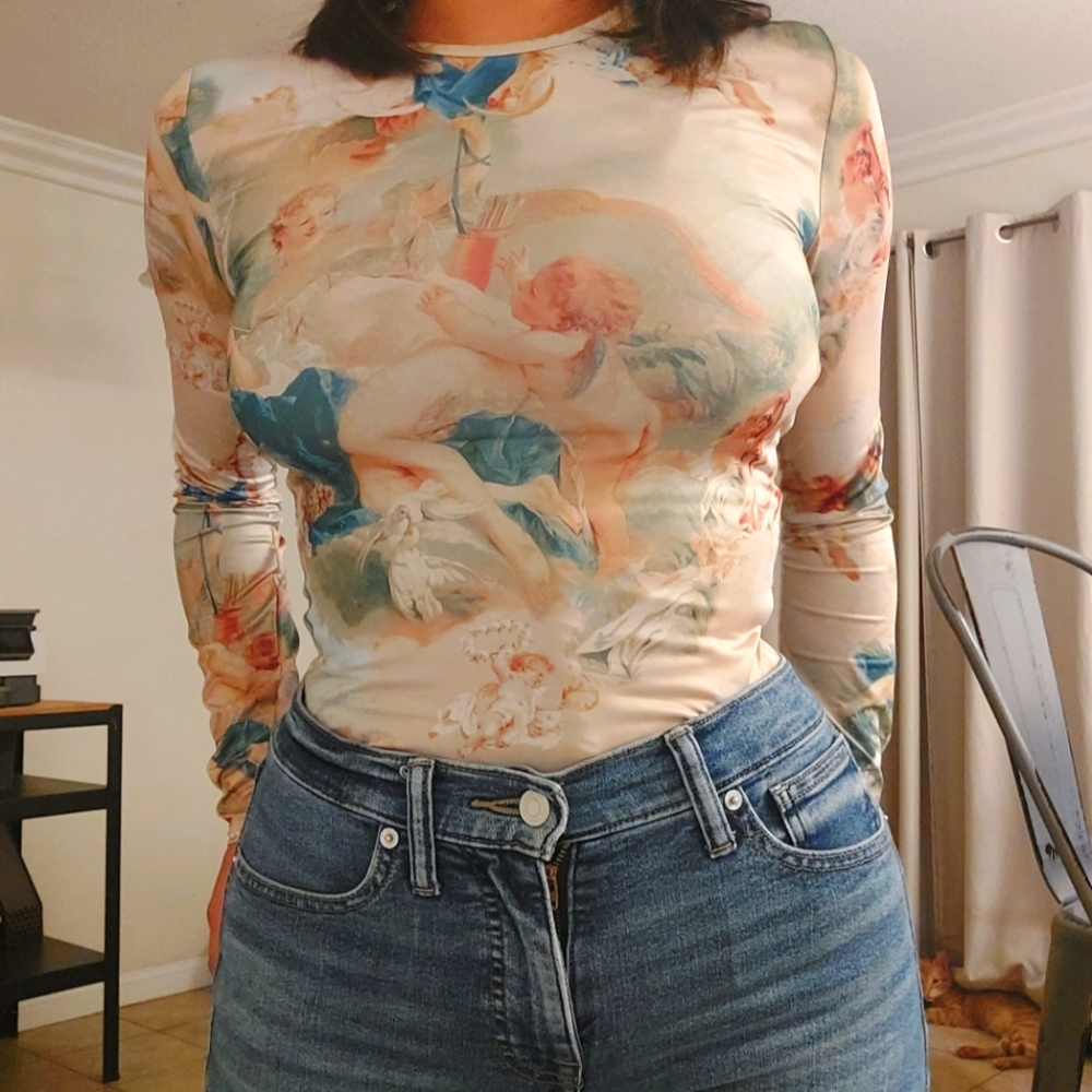 Angels crop top